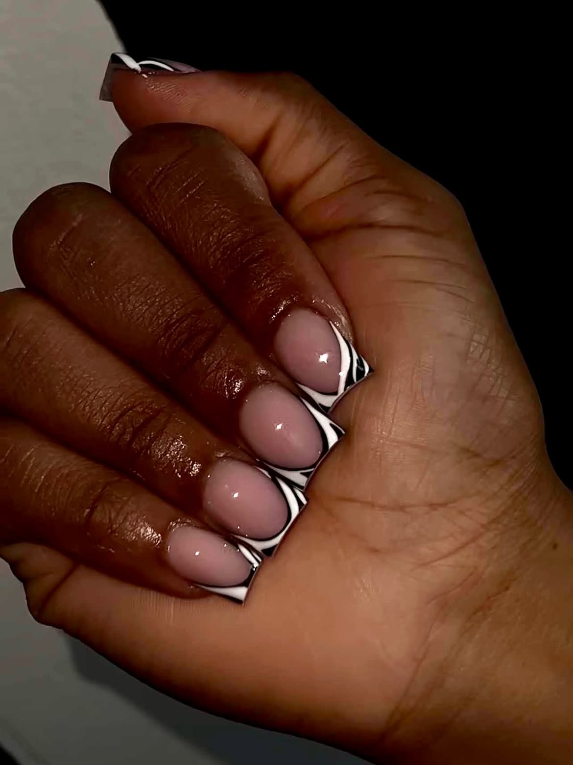 Gem detailed nail set by Brickk Nailz